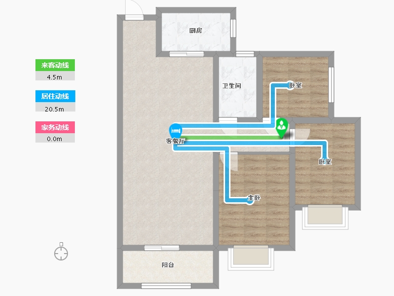 河南省-新乡市-御港湾-84.00-户型库-动静线