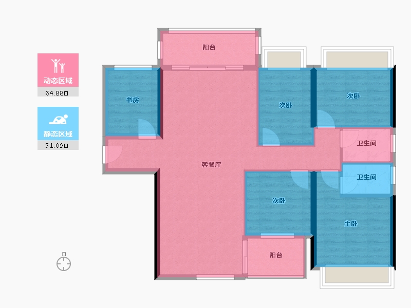 广东省-汕头市-金紫名邦-120.00-户型库-动静分区