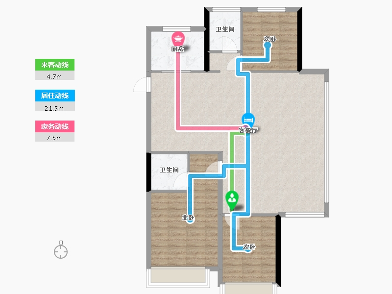 山东省-临沂市-蓝城桂语江南-114.40-户型库-动静线