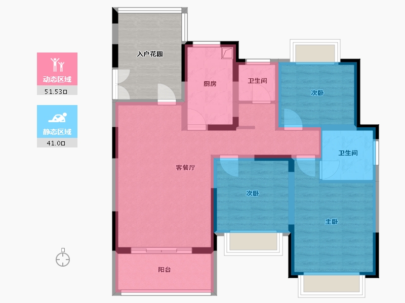 江西省-上饶市-华云状元府-92.00-户型库-动静分区