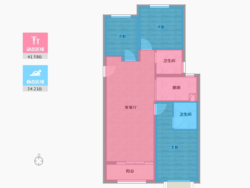 山西省-太原市-保利和悦华锦-77.00-户型库-动静分区