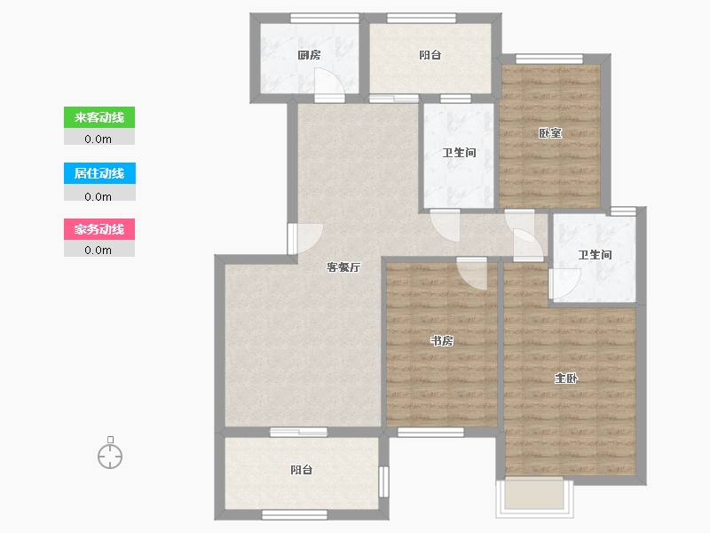 湖南省-岳阳市-科力华府-101.48-户型库-动静线