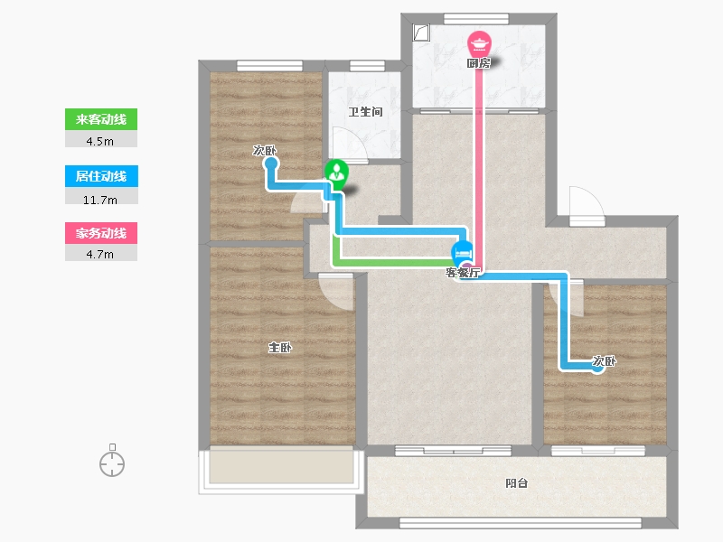 安徽省-芜湖市-伟星樘樾-95.00-户型库-动静线