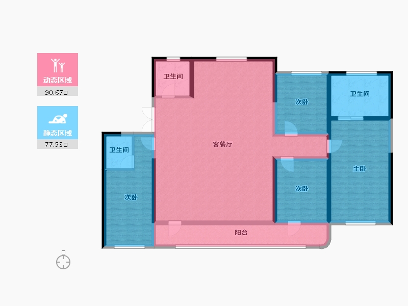 河北省-廊坊市-御东君著-152.18-户型库-动静分区