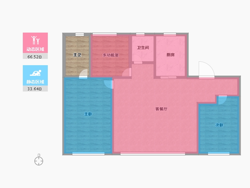 山东省-青岛市-璀璨璟园-96.00-户型库-动静分区