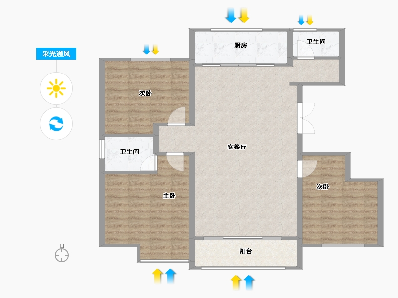 河南省-濮阳市-龙润学府-99.15-户型库-采光通风