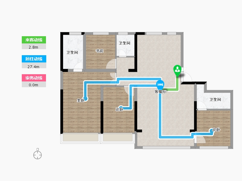 山东省-济南市-云顶1号-139.00-户型库-动静线