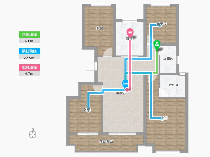 浙江省-湖州市-绿城亚都杭禹兰园-100.00-户型库-动静线