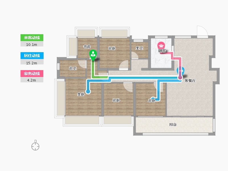 江苏省-南京市-建发璞云-114.40-户型库-动静线