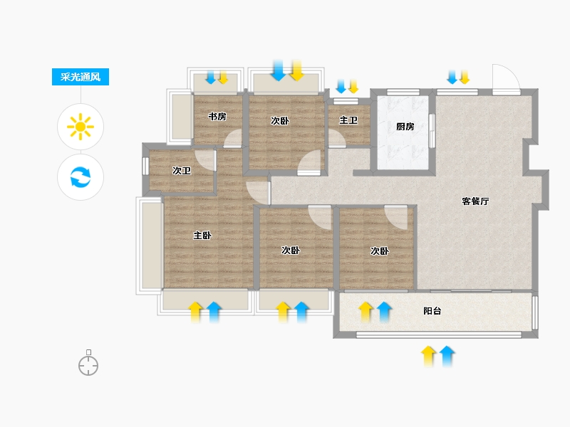 江苏省-南京市-建发璞云-114.40-户型库-采光通风