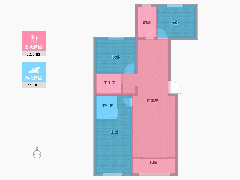 山西省-阳泉市-世华·北山大院-101.00-户型库-动静分区