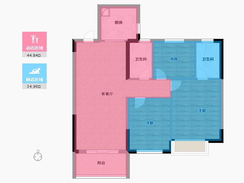 江西省-南昌市-聚仁公园里-71.20-户型库-动静分区