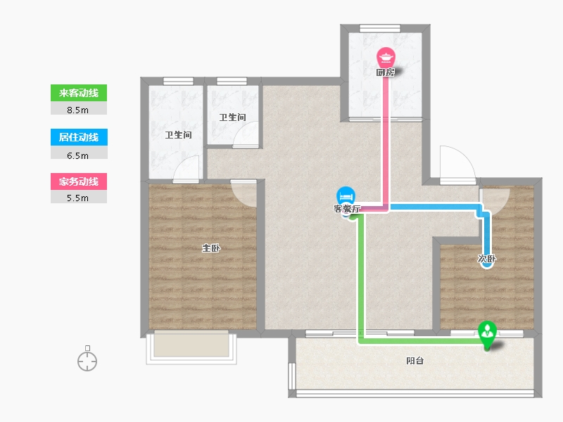 江苏省-常州市-牡丹都汇-98.43-户型库-动静线