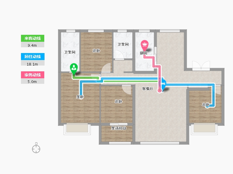 安徽省-合肥市-长城保利和光峯境-120.62-户型库-动静线