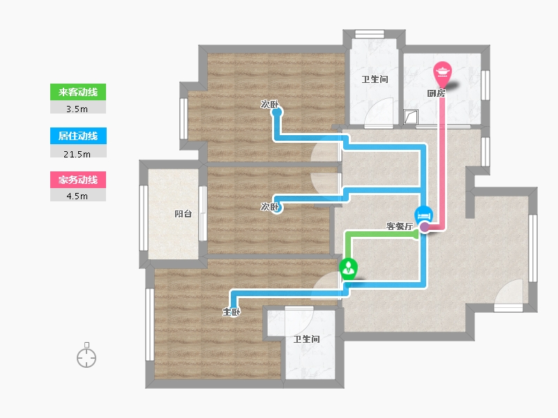 福建省-南平市-武夷百花里-80.80-户型库-动静线