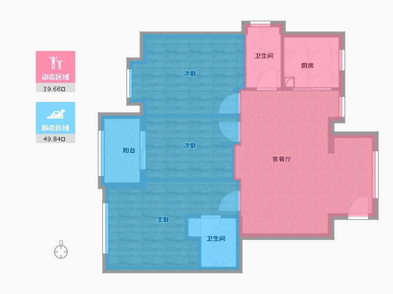 福建省-南平市-武夷百花里-80.80-户型库-动静分区