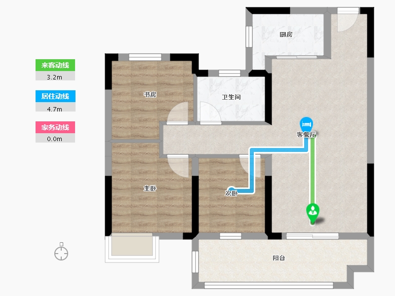 湖北省-宜昌市-银河·东湖雅居-72.42-户型库-动静线