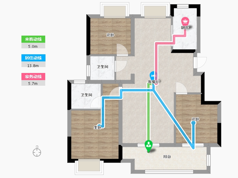 江西省-南昌市-中国铁建·知语拾光-84.09-户型库-动静线