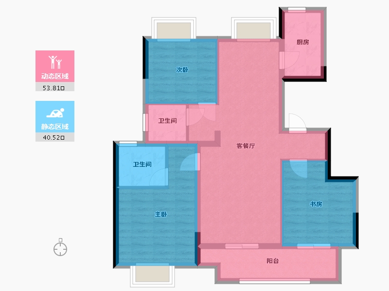 江西省-南昌市-中国铁建·知语拾光-84.18-户型库-动静分区