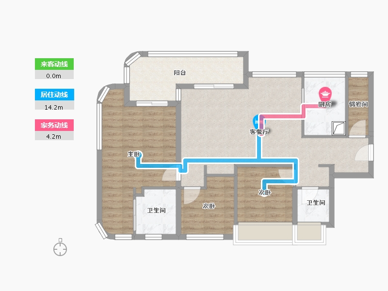 广东省-深圳市-招商前海瑧玺-85.57-户型库-动静线