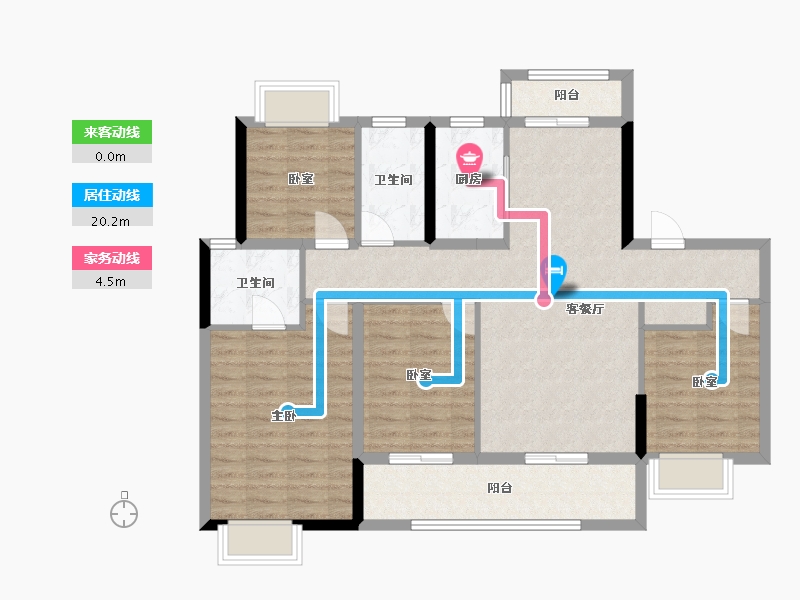 江西省-南昌市-中国铁建·知语拾光-100.13-户型库-动静线