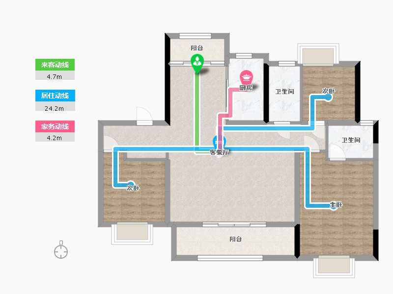 江西省-南昌市-中国铁建·知语拾光-100.46-户型库-动静线