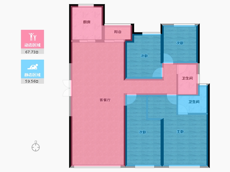 广东省-珠海市-正方南湾首府-114.11-户型库-动静分区