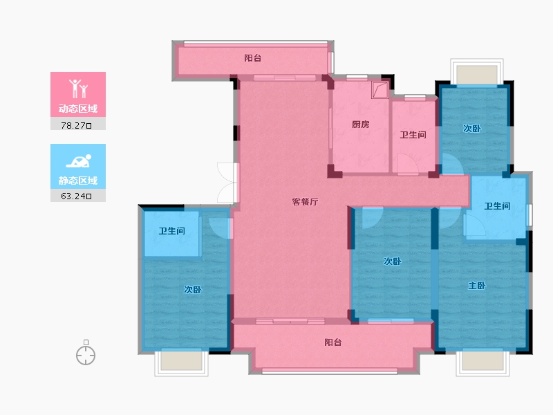 江西省-上饶市-信江一品-127.20-户型库-动静分区