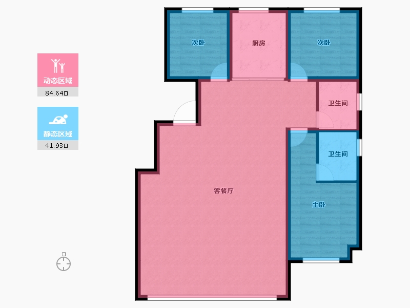 山东省-滨州市-丰泽尚景-116.03-户型库-动静分区