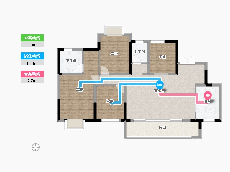 四川省-成都市-天投公园翠屿-112.04-户型库-动静线