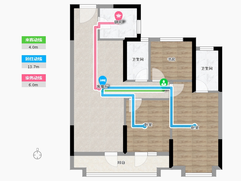 湖北省-武汉市-航空路壹号-82.17-户型库-动静线