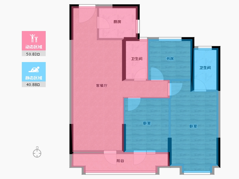 湖北省-武汉市-航空路壹号-82.17-户型库-动静分区