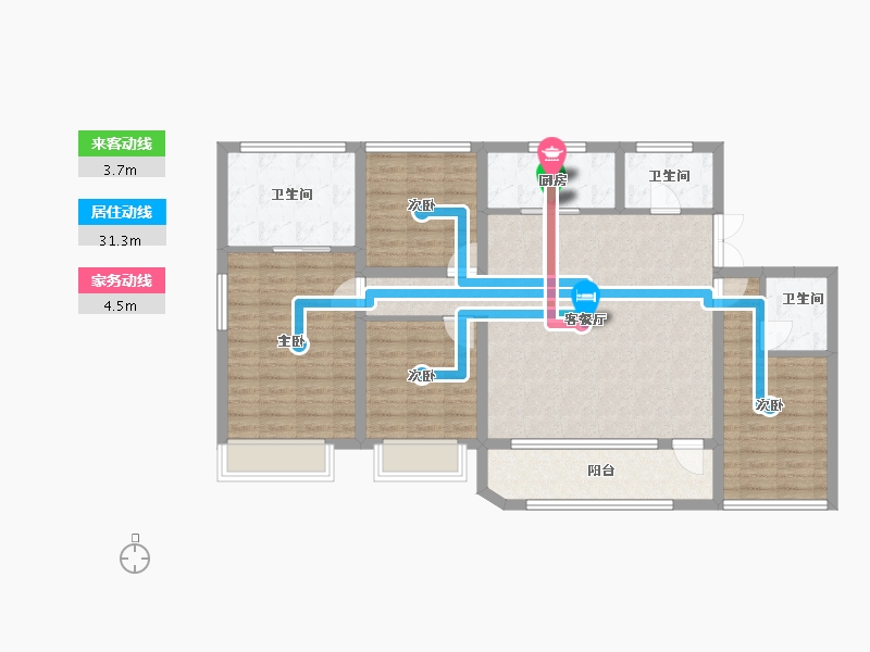 河北省-廊坊市-御东君著-113.65-户型库-动静线