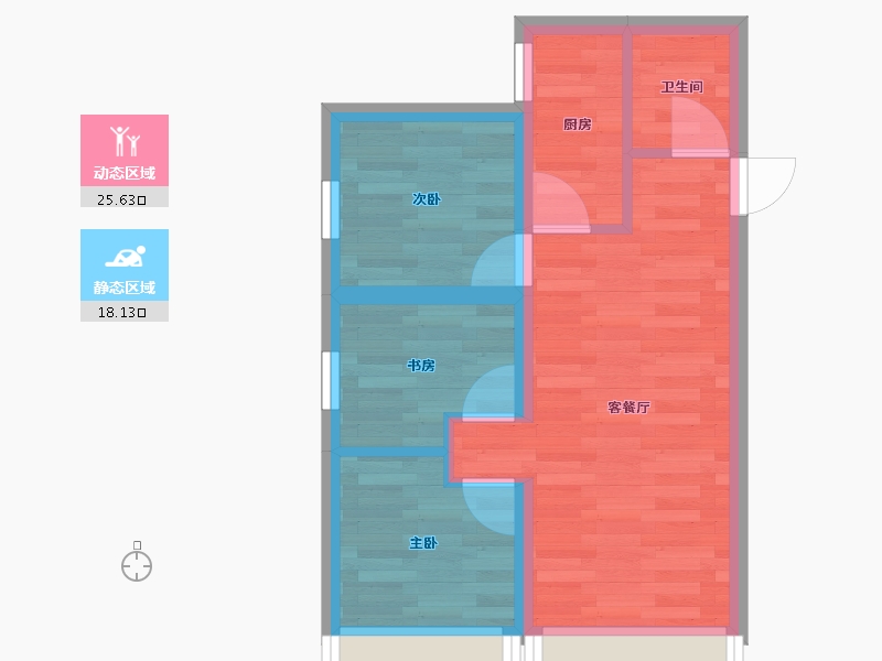 山东省-德州市-华山橡树湾国际青年社区-38.01-户型库-动静分区