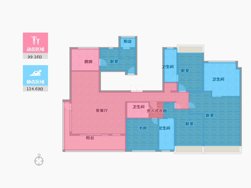 江苏省-苏州市-中信泰富玖阅-212.01-户型库-动静分区