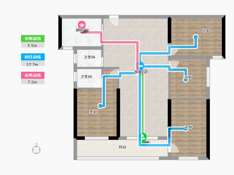 云南省-大理白族自治州-龙金广场-104.00-户型库-动静线