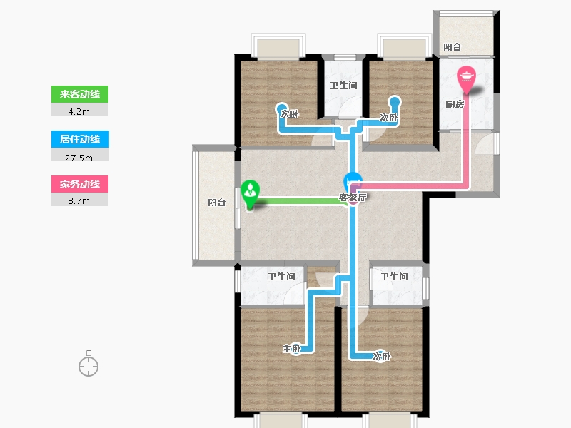 云南省-大理白族自治州-龙金广场-120.00-户型库-动静线