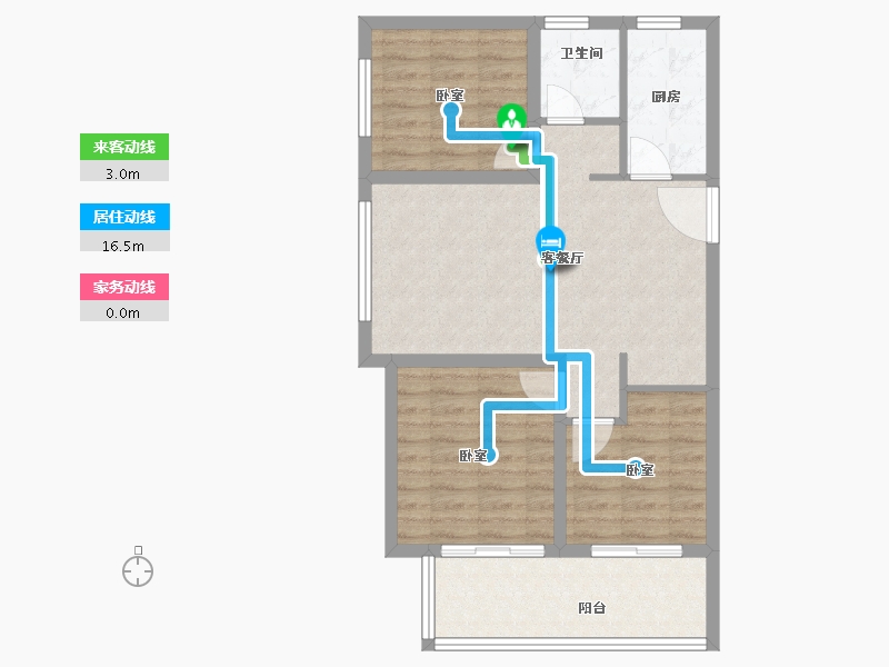 河南省-南阳市-建业·中州学府-76.00-户型库-动静线