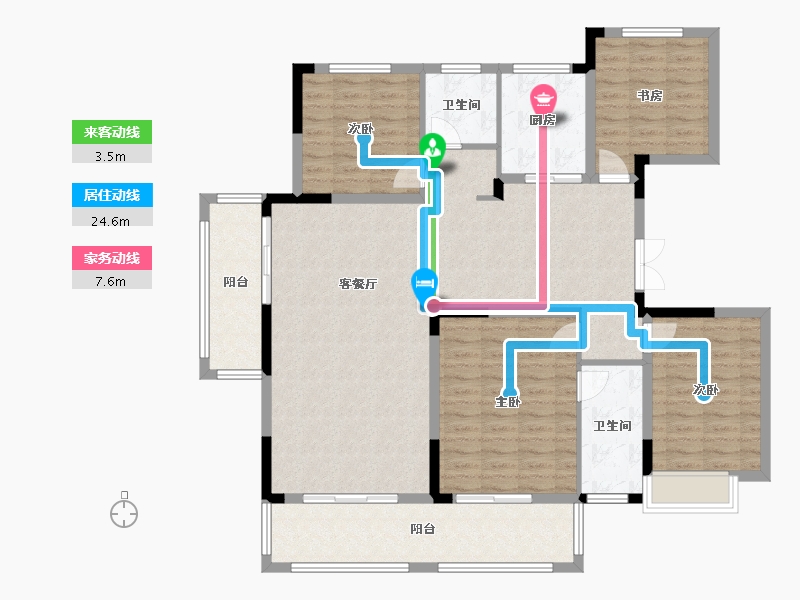 安徽省-阜阳市-安建枫林源筑-141.25-户型库-动静线