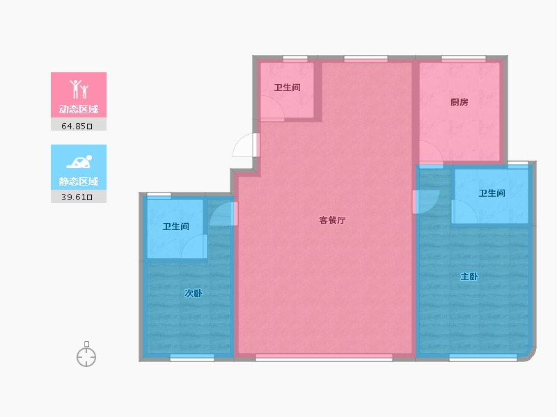 河北省-廊坊市-御东君著-94.45-户型库-动静分区