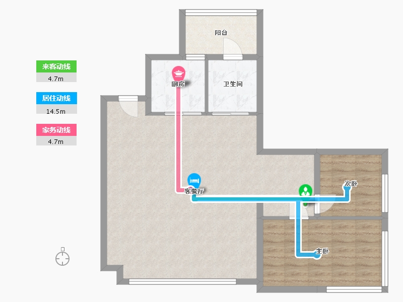 贵州省-贵阳市-保利时代-81.31-户型库-动静线