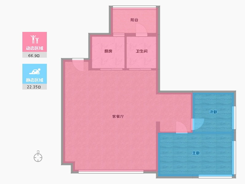 贵州省-贵阳市-保利时代-81.31-户型库-动静分区