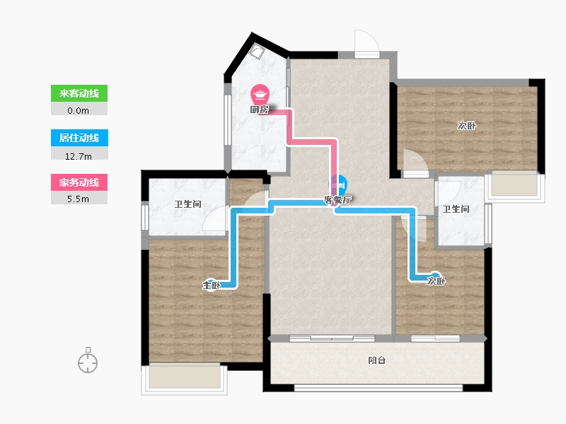 广东省-江门市-侨雅耀东明珠-116.00-户型库-动静线