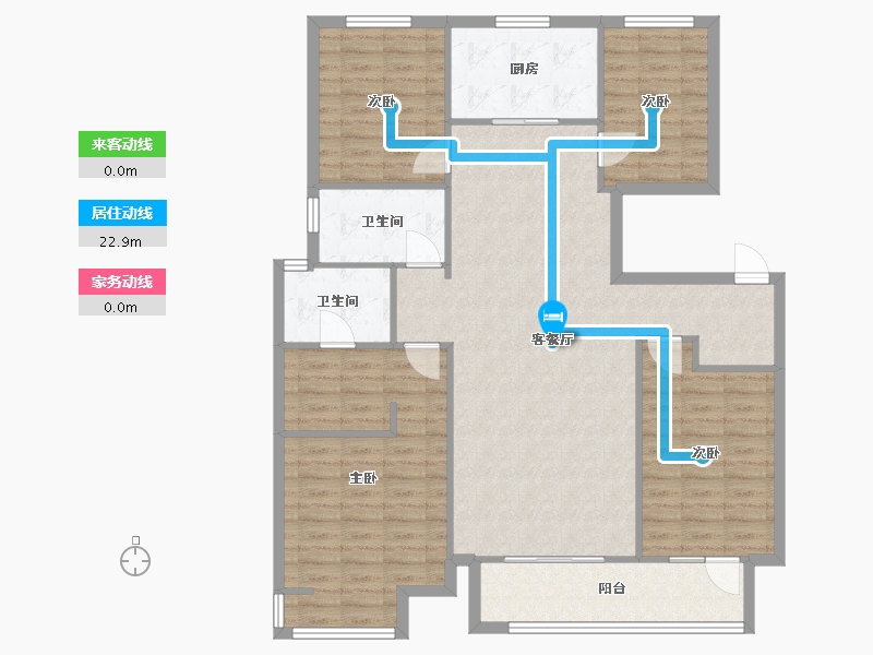 陕西省-西安市-海亮唐宁府-111.30-户型库-动静线