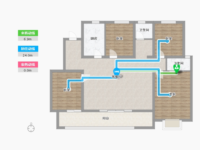 河南省-安阳市-润安万和城-129.60-户型库-动静线