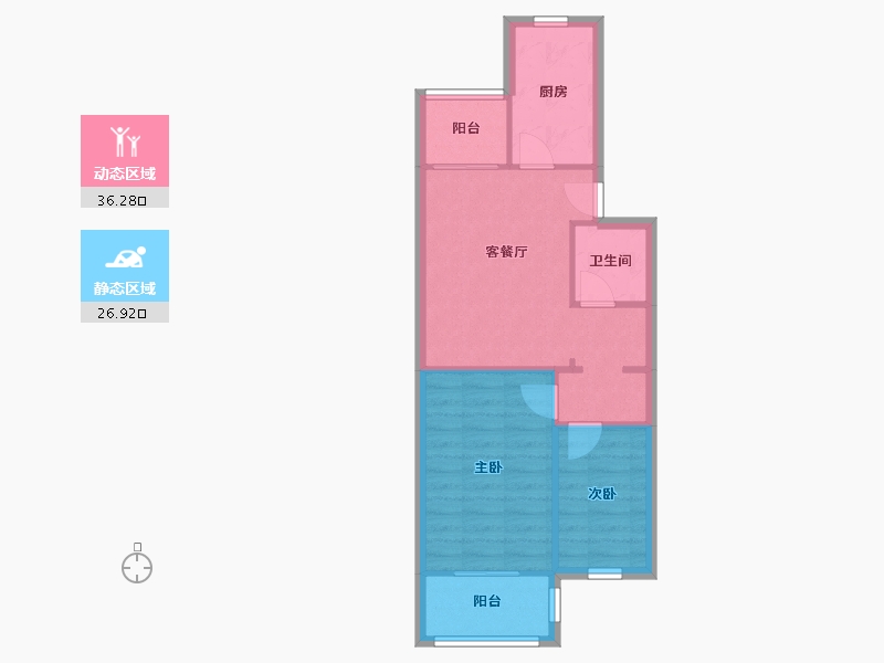 北京-北京市-丰台南路116号院-56.00-户型库-动静分区