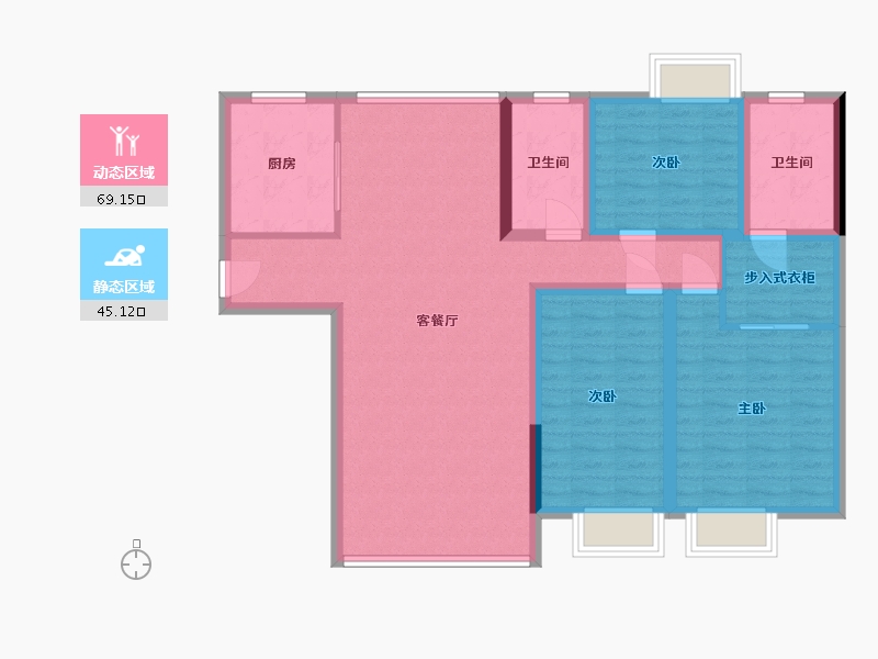 江西省-赣州市-商都嘉园-99.00-户型库-动静分区