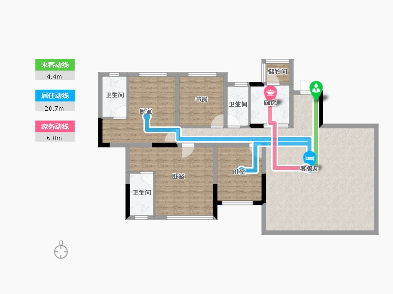 四川省-成都市-邦泰天府云锦-118.07-户型库-动静线