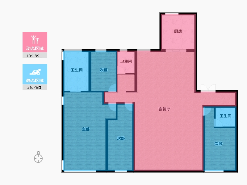 北京-北京市-招商玺-189.61-户型库-动静分区