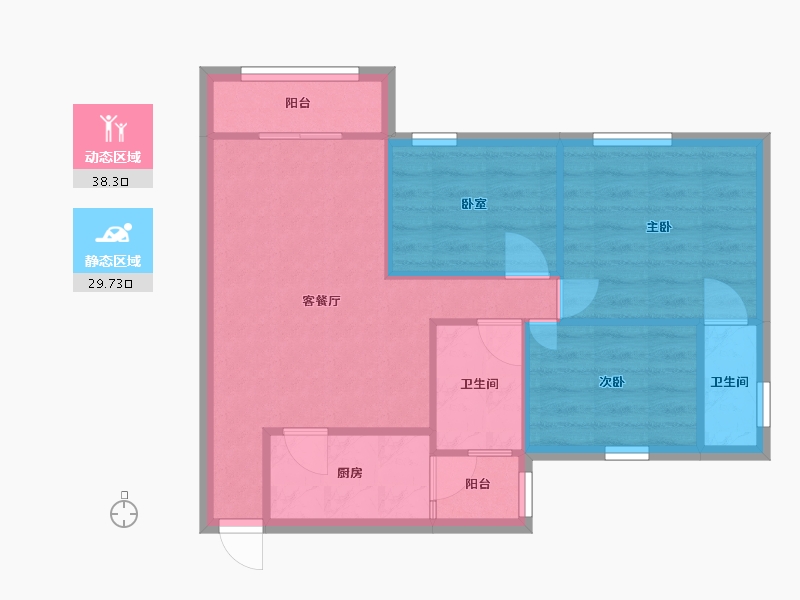 广东省-广州市-广南苑-61.07-户型库-动静分区